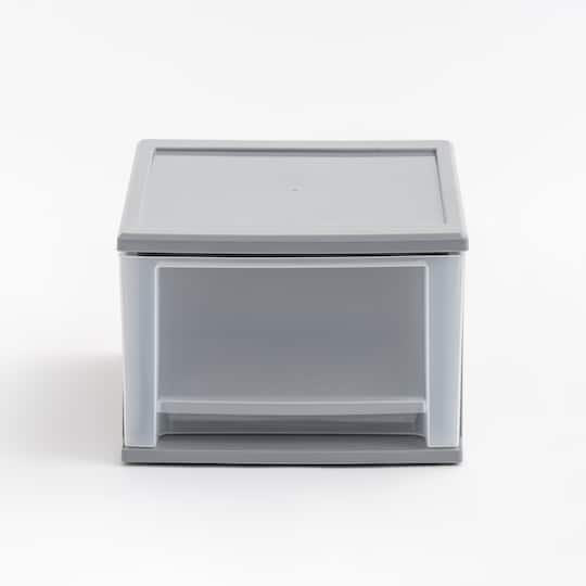 Iris® 17qt. Gray Stacking Drawer, 3 Pack